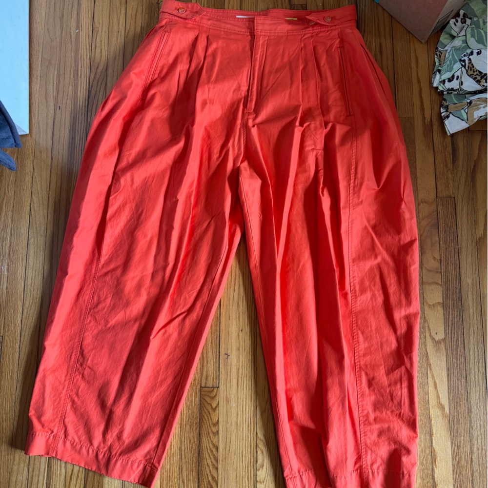 Maeve Orange Wide Leg Pants